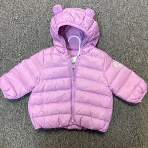Baby gap lavender puffy jacket 0-6M